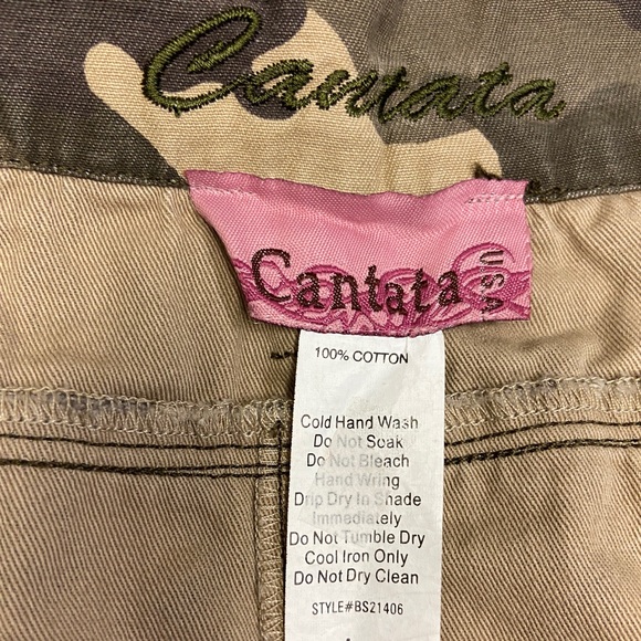 Cargo Mini Skirt CAMO Huge Pockets SIZE LARGE NWOT 100% cotton. MADE IN USA Y2K - Picture 3 of 11